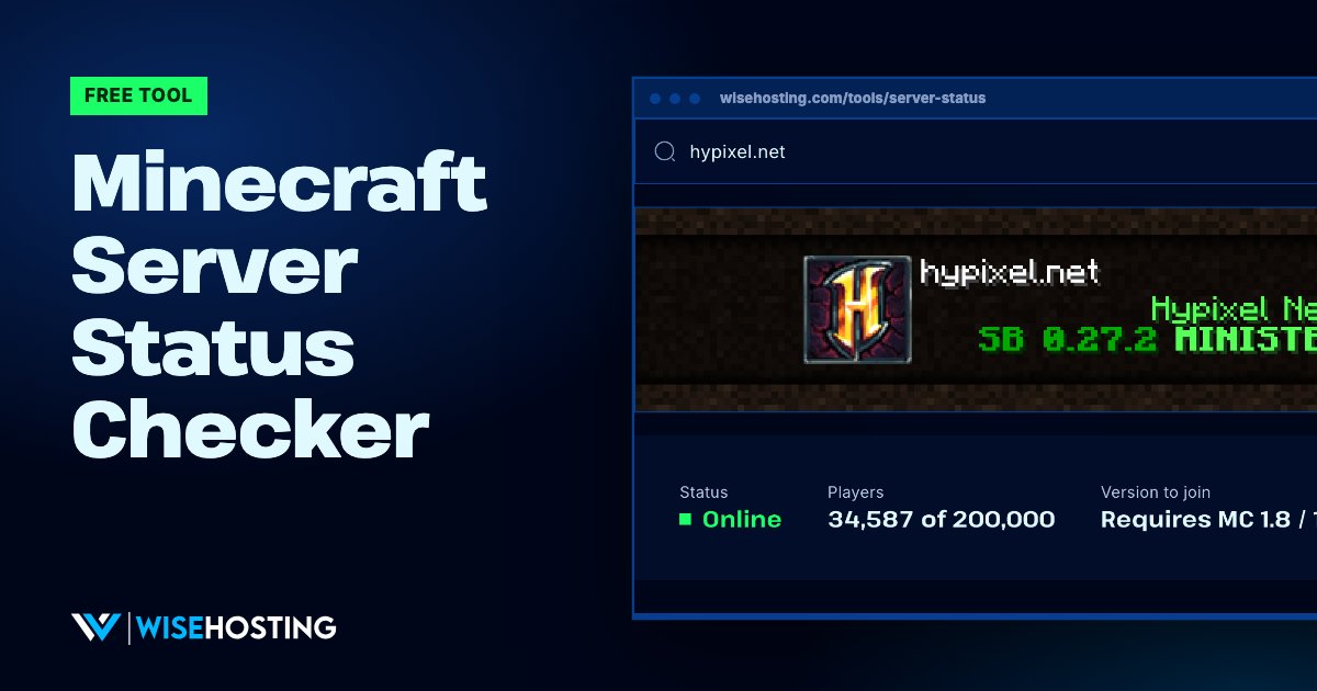 Minecraft Server Status Checker | Is It Online?
