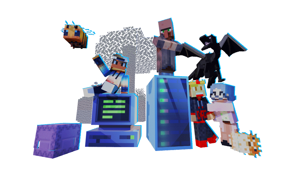 Minecraft characters and servers